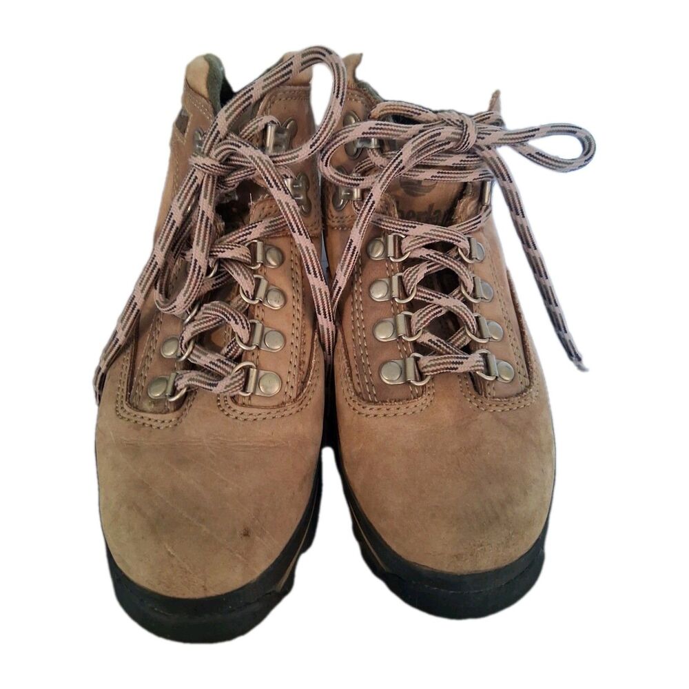 Timberland Euro Hiker Boots Women 6.5 M Brown Outdoor Hiking Leather Shoes